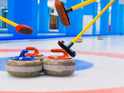 Which of the following is a proper technique used for sweeping in curling?