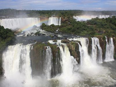 Which river flows through Brazil?