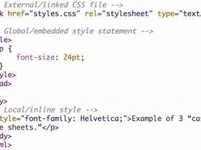 Which language is used to style web pages and elements?