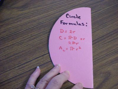 What is the formula to calculate the area of a circle?