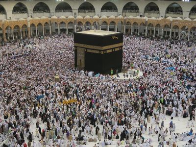 Which direction do Muslims face during daily prayers?