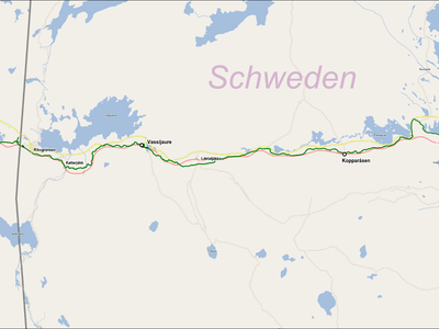 What is the length of the popular Rallarvegen bike trail in Norway?