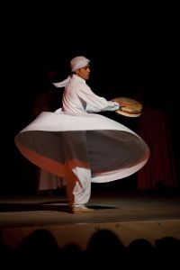 The practice of 'whirling dervishes' is associated with which Sufi order?