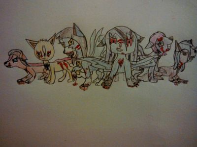 Who are the six insane wolves of the creepypasta fandom?