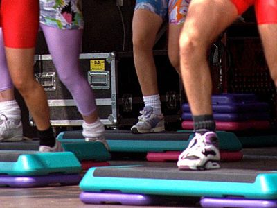 Which of the following statements is true about step aerobics?