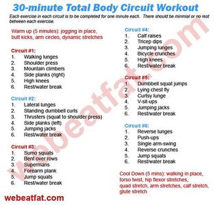 How many rounds are typically done in a circuit training workout?