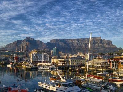 Which stadium is famous for its picturesque location near Table Mountain?