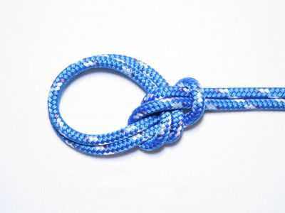 What's the name for a knot used to attach a rope to a fixed object?