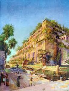 The Hanging Gardens are associated with which ancient city?