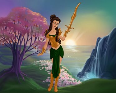 Which goddess is associated with wisdom and warfare?