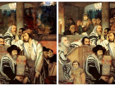 Which direction do Jews face when praying?