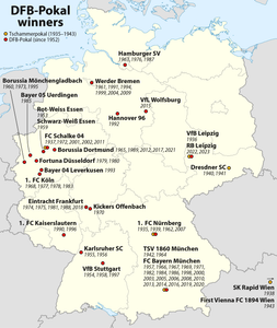 Which team has won the most DFB-Pokal titles?