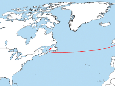 What is the shortest flight route?