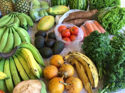 What is the recommended daily intake of fruits and vegetables?