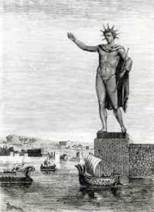 Which ancient civilization is known for the Colossus of Rhodes?