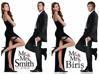 Which celebrity couple starred in the movie 'Mr. & Mrs. Smith'?