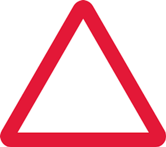 Traffic signs giving warnings are generally what shape?