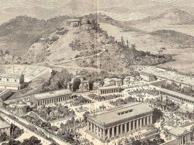 Where were the Olympic Games held in honor of Zeus?