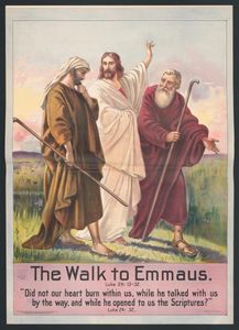 Who encountered Jesus on the road to Emmaus but didn't recognize Him until He broke bread?