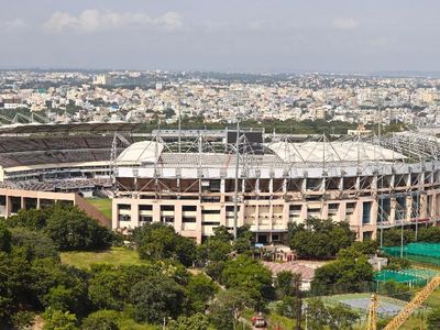 Where is the Rajiv Gandhi International Cricket Stadium located?