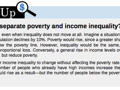 What is a possible solution to address income inequality?