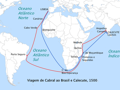 Who was the Portuguese explorer that reached Brazil?