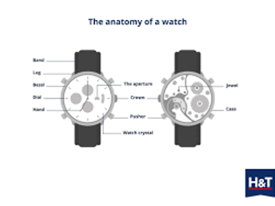 Which part of the watch is referred to as the 'crown'?