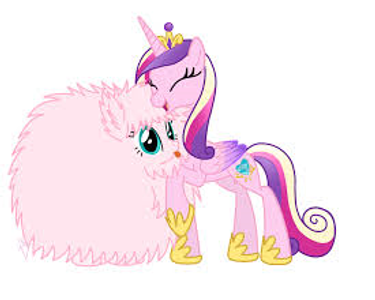 What princess does Fluffle puff live with?