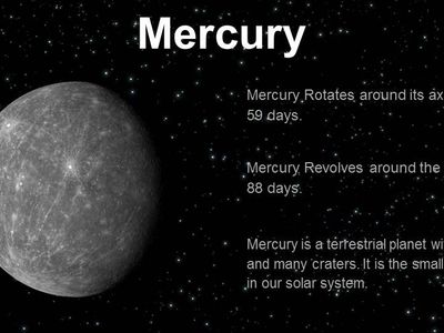 mercury ,day, year ,distance , temprature, size ?