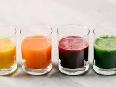 Which juice is famously known for being rich in Vitamin C?