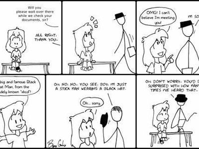 Which webcomic is known for its stick-figure characters and witty, offbeat humor?