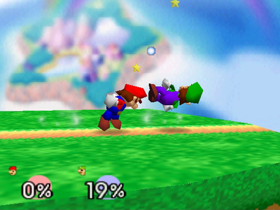 In Super Smash Bros. (64), Mario's Up Smash is the strongest Up Smash in the game yet is tied with one more fighter. That fighter is...