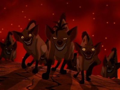 What are the names of the three hyenas who appeared in "The Lion King"?