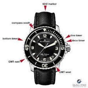 What is the purpose of the bezel on a dive watch?