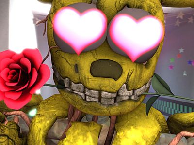 At the sfm Sample Story. SpringTrap fall in love with who?