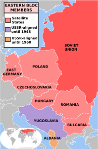 Who coined the term 'Iron Curtain' to describe the divide between Western Europe and the Eastern Bloc?