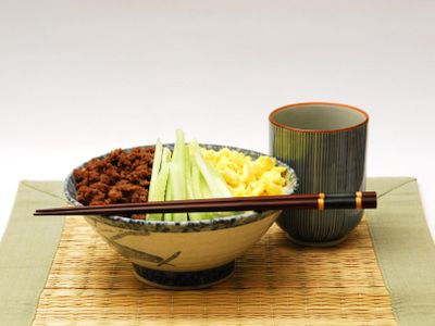 What is the staple food in Japan?