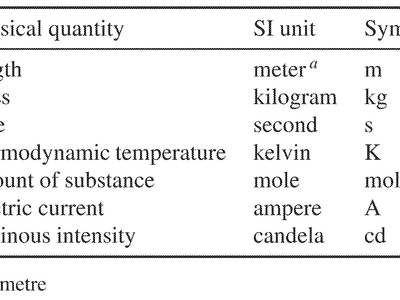 What is the SI unit of work?