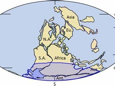 What is the name given to the supercontinent postulated by Alfred Wegener in 1912?