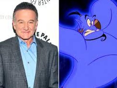 Who provided the voice for the Genie in Disney's 'Aladdin' (1992)?