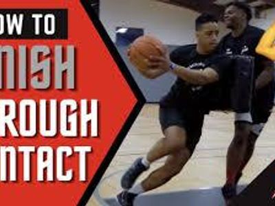 Which drill focuses on improving your ability to finish through contact?