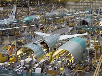 Which step comes first in the airplane manufacturing process?