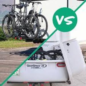 What is often used to secure cargo on a bike rack?