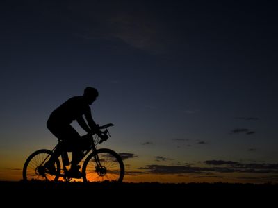 Which of the following is important for nighttime biking?