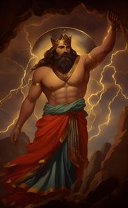 Who was the king of the Greek gods?