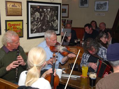 What genre of music is influenced by the traditional music of Ireland?