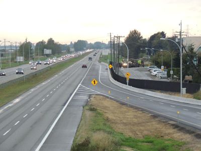 What should you do when merging onto a highway?