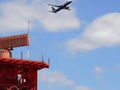 Which technology is primarily used by air traffic controllers to track aircraft?