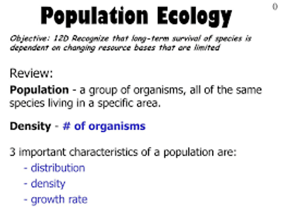 What is the term for the number of people living per unit area?