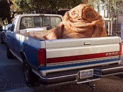 What did Jabba the Hut use to travel in the desert?